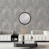 Veer Decor Stitched Arches Taupe Wallpaper