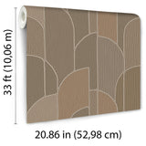 Veer Decor Stitched Arches Sage Wallpaper