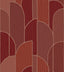 Veer Decor Stitched Arches Orange Wallpaper