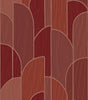 Veer Decor Stitched Arches Orange Wallpaper