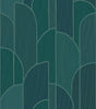 Veer Decor Stitched Arches Green Wallpaper