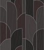 Veer Decor Stitched Arches Black Wallpaper