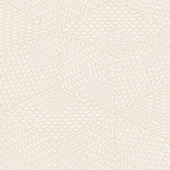 Veer Decor Wicker Cube Beige Wallpaper