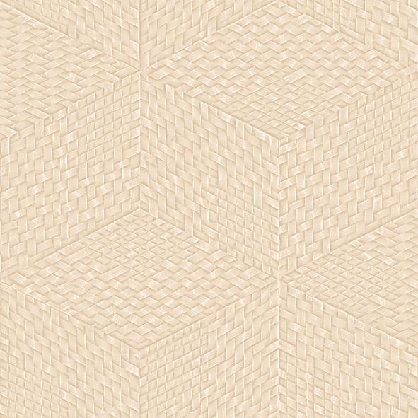 Veer Decor Wicker Cube Tan Wallpaper