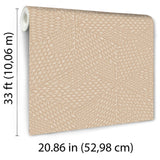 Veer Decor Wicker Cube Gold Wallpaper