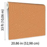 Veer Decor Wicker Cube Orange Wallpaper