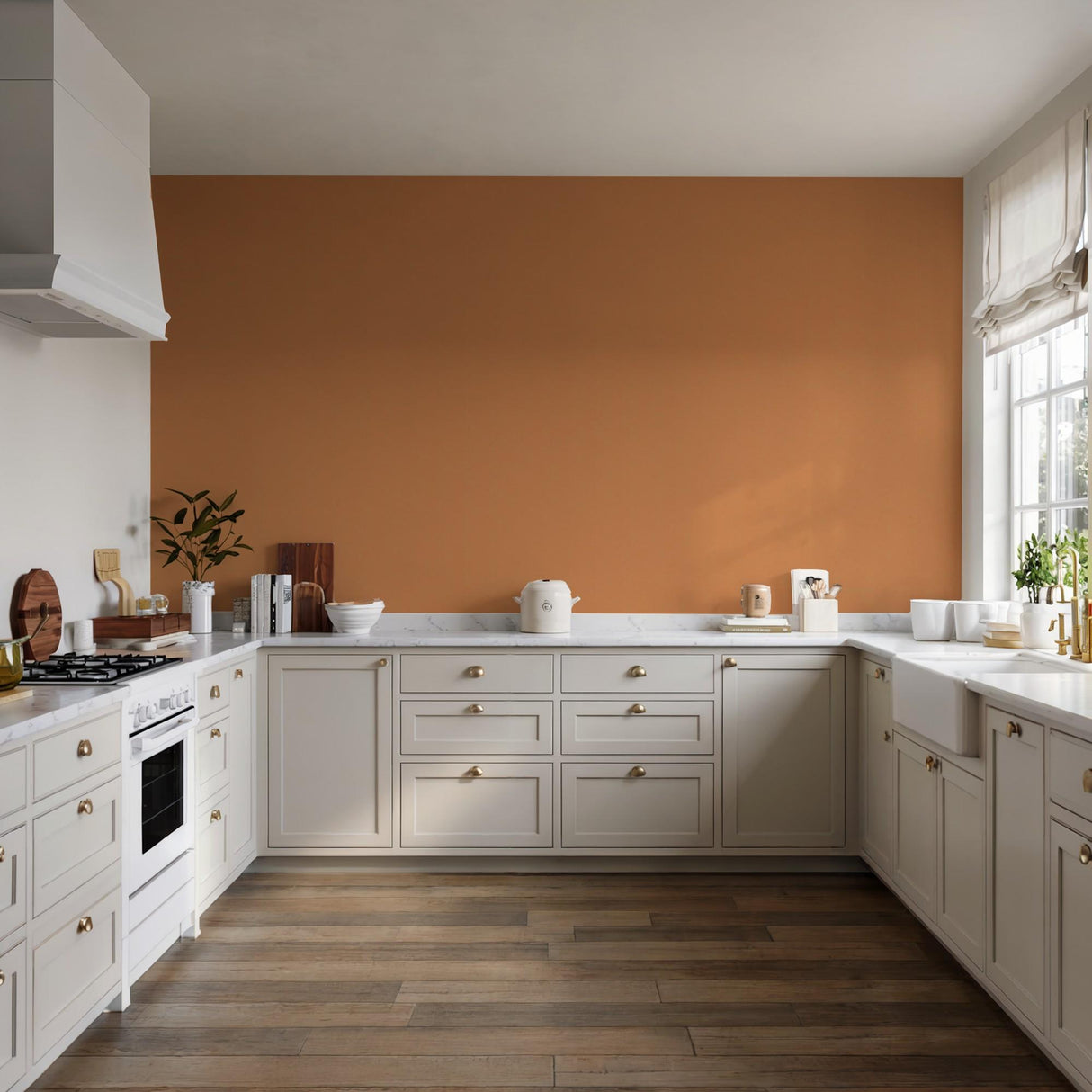 Veer Decor Wicker Cube Orange Wallpaper