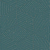 Veer Decor Wicker Cube Blue Wallpaper