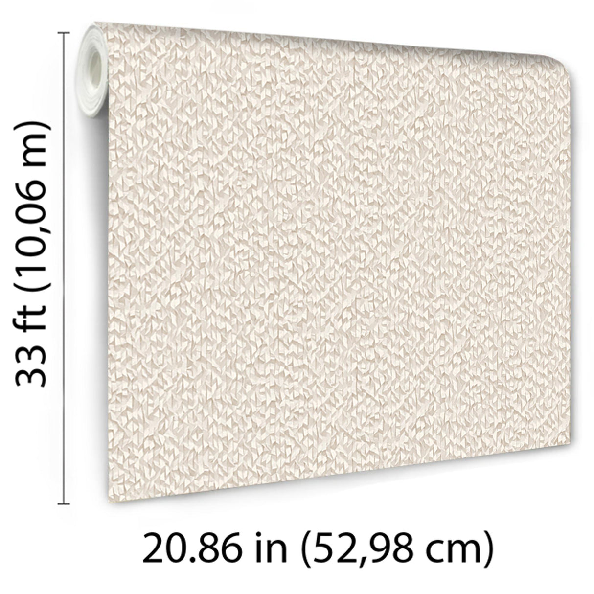 Veer Decor Textured Weave Plain Beige Wallpaper