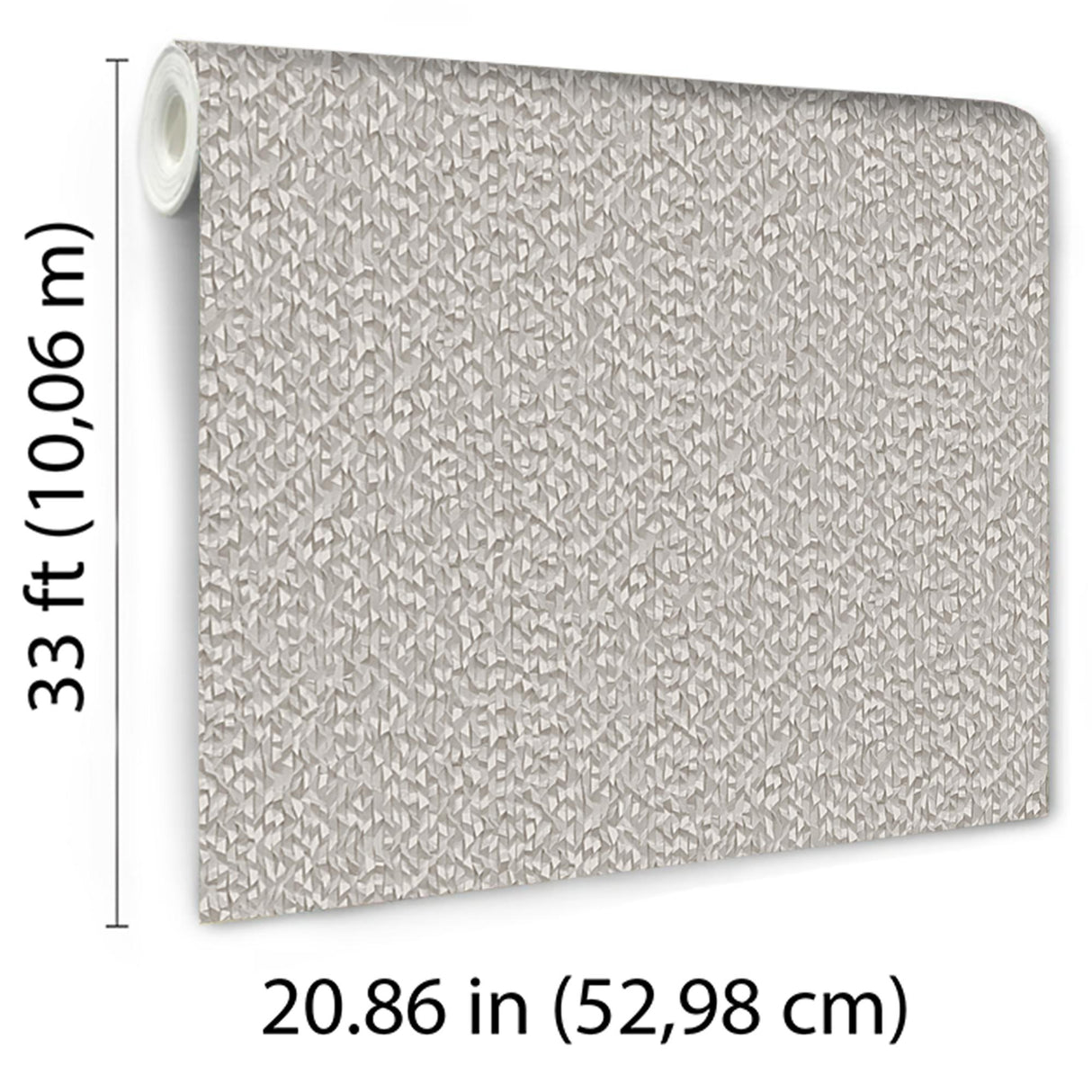Veer Decor Textured Weave Plain Taupe Wallpaper