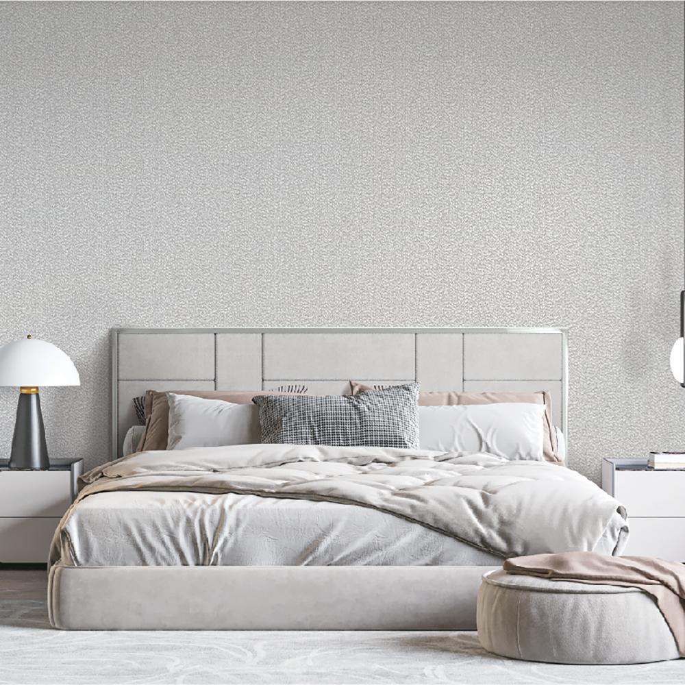 Veer Decor Textured Weave Plain Taupe Wallpaper