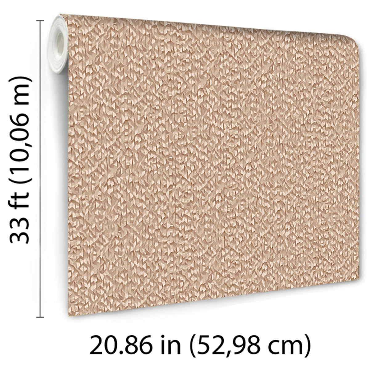 Veer Decor Textured Weave Plain Gold Wallpaper