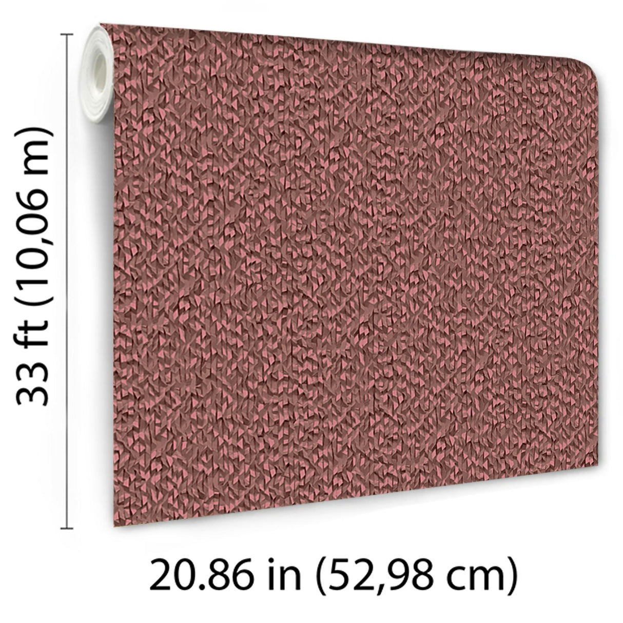 Veer Decor Textured Weave Plain Red Wallpaper