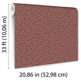 Veer Decor Textured Weave Plain Red Wallpaper