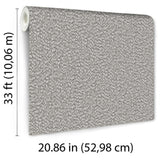 Veer Decor Textured Weave Plain Grey Wallpaper