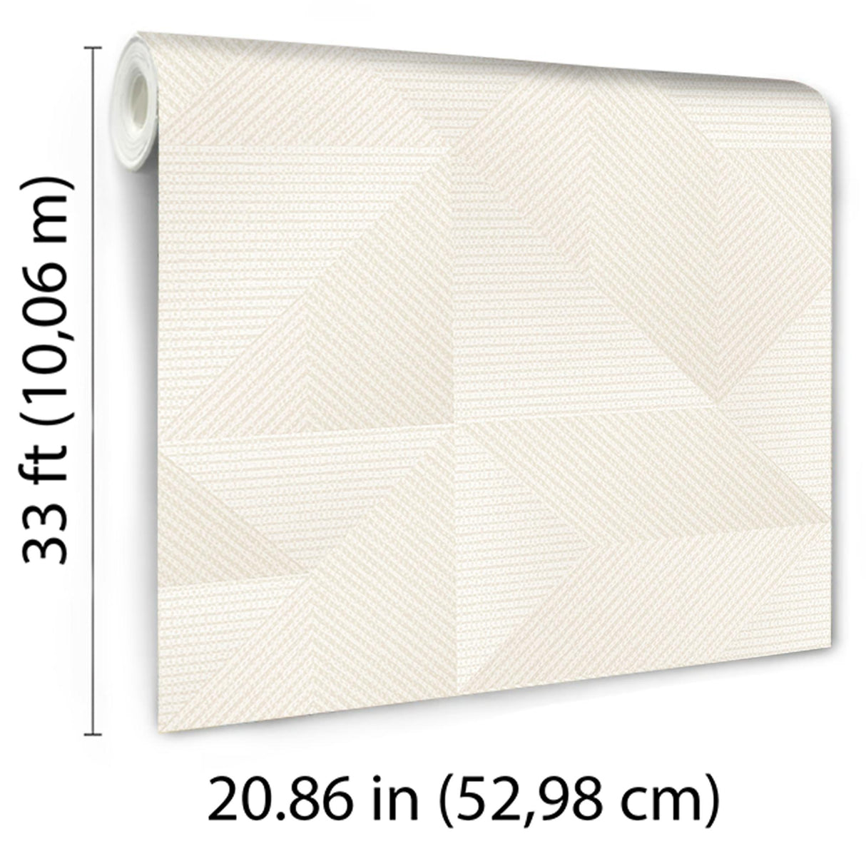 Veer Decor Prism Threads White Wallpaper