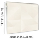 Veer Decor Prism Threads White Wallpaper