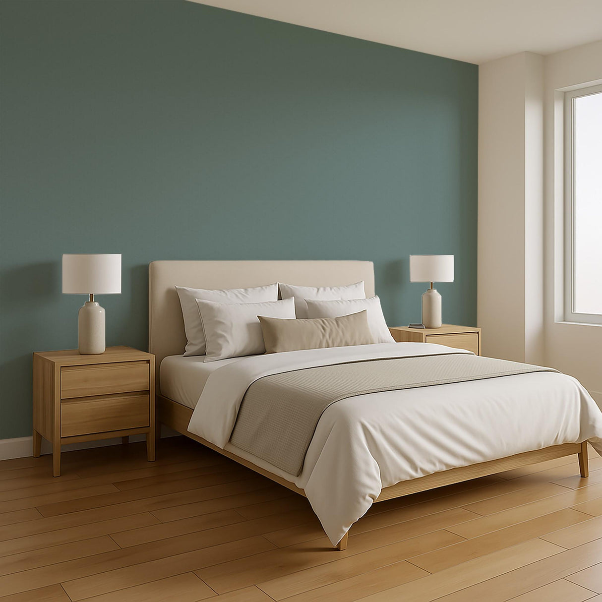 Veer Decor Textured Weave Plain Blue Wallpaper