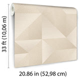 Veer Decor Prism Threads Beige Wallpaper
