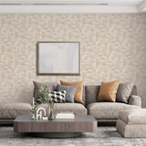 Veer Decor Prism Threads Beige Wallpaper