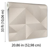 Veer Decor Prism Threads Grey Wallpaper