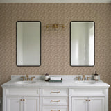 Veer Decor Prism Threads Tan Wallpaper