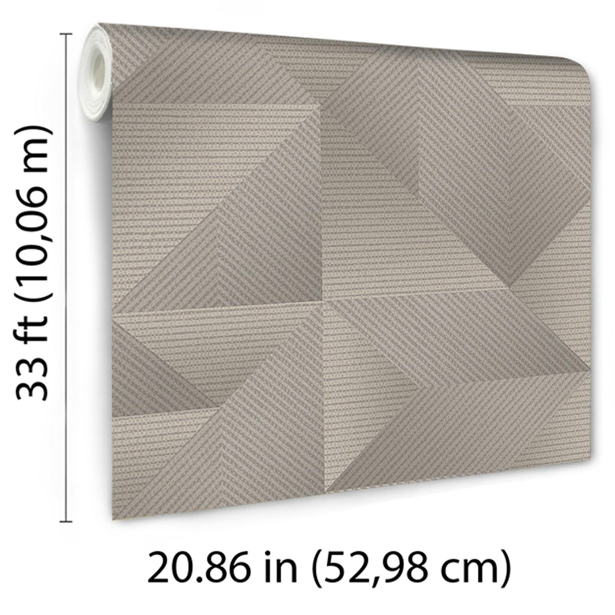 Veer Decor Prism Threads Taupe Wallpaper