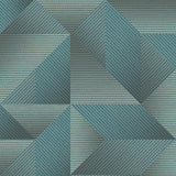 Veer Decor Prism Threads Teal Wallpaper