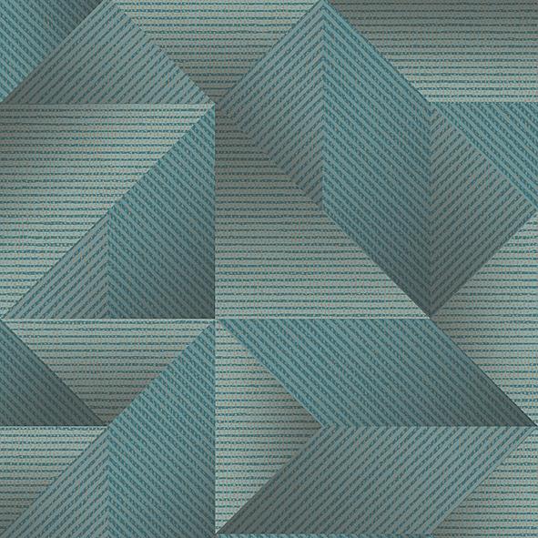 Veer Decor Prism Threads Teal Wallpaper