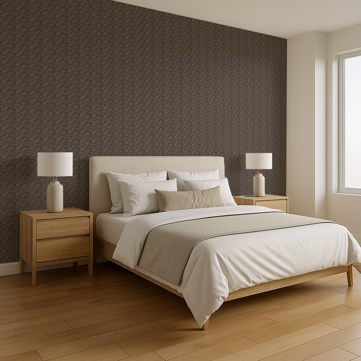Veer Decor Prism Threads Black Wallpaper