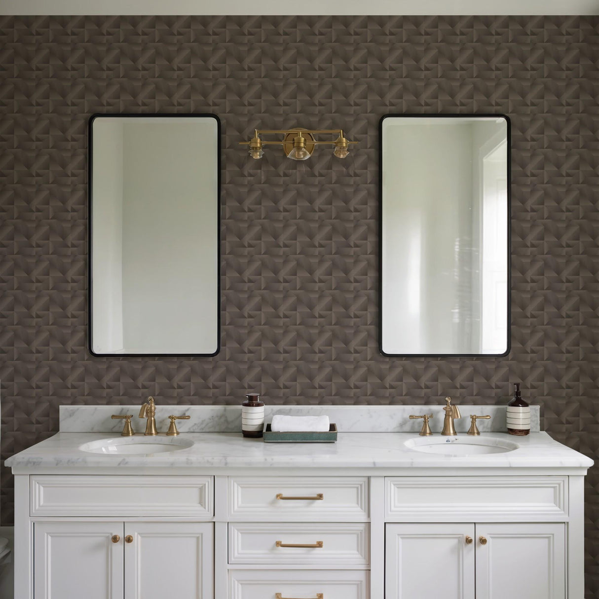 Veer Decor Prism Threads Black Wallpaper