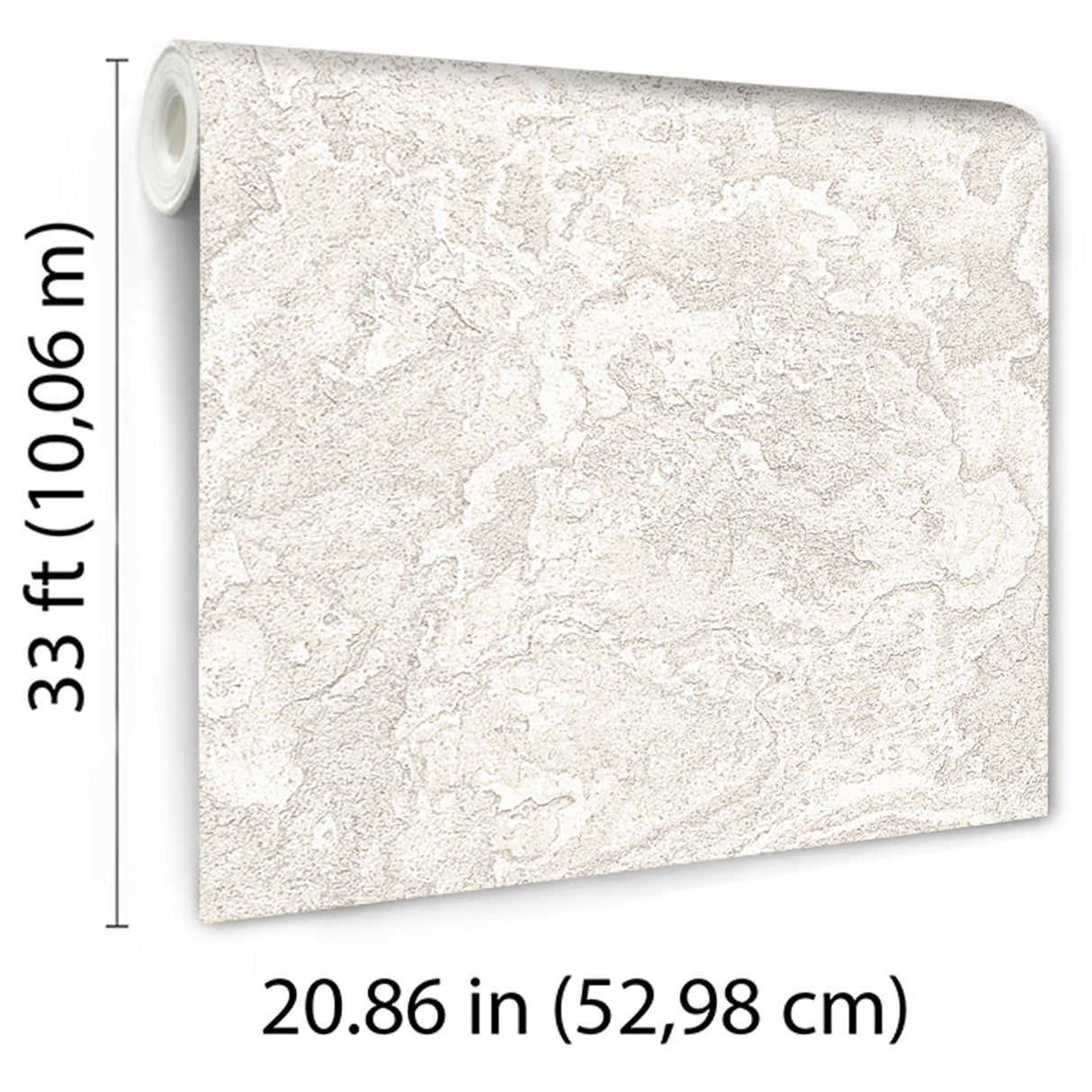 Veer Decor Marble Cloud White Wallpaper