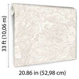 Veer Decor Marble Cloud White Wallpaper