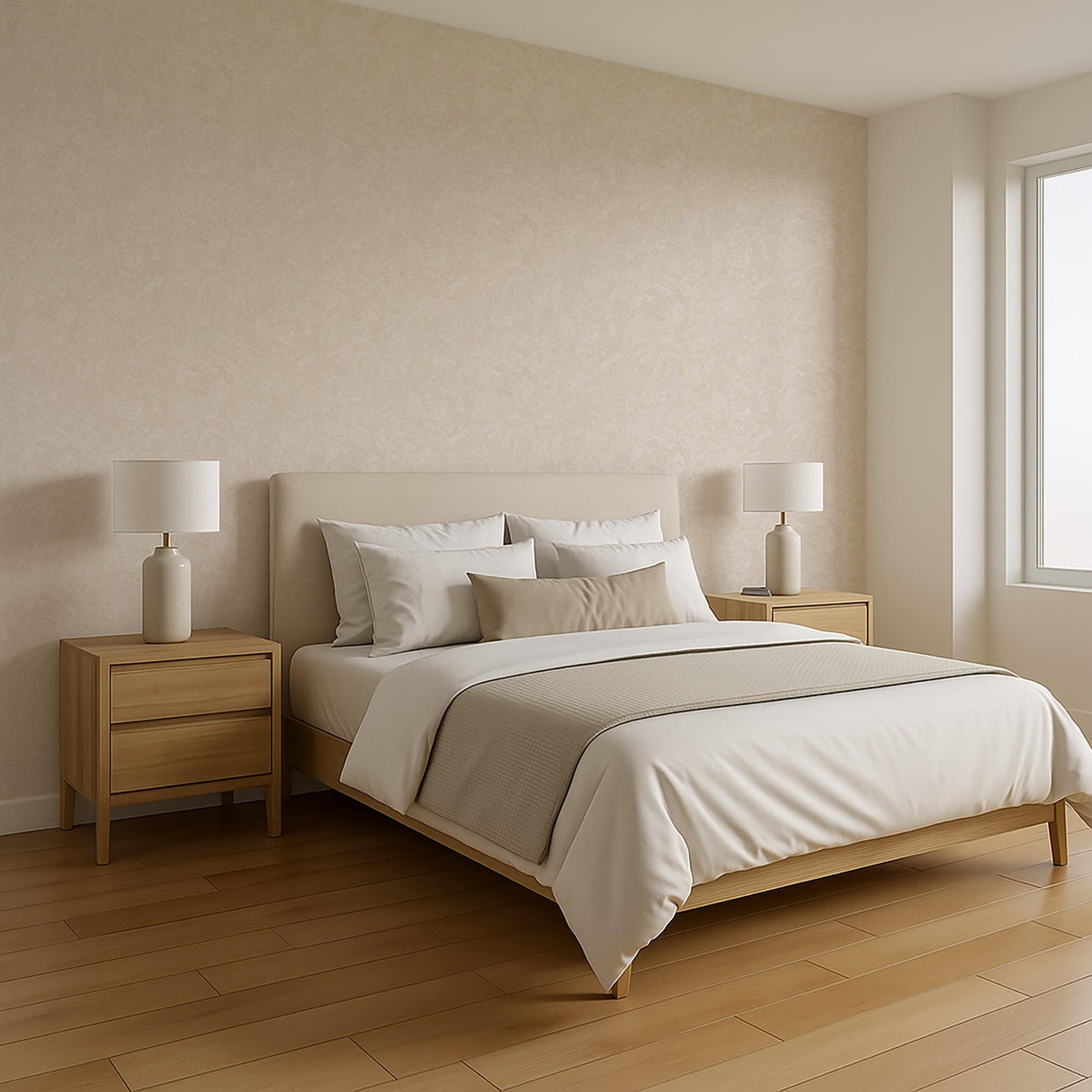 Veer Decor Marble Cloud Cream Wallpaper