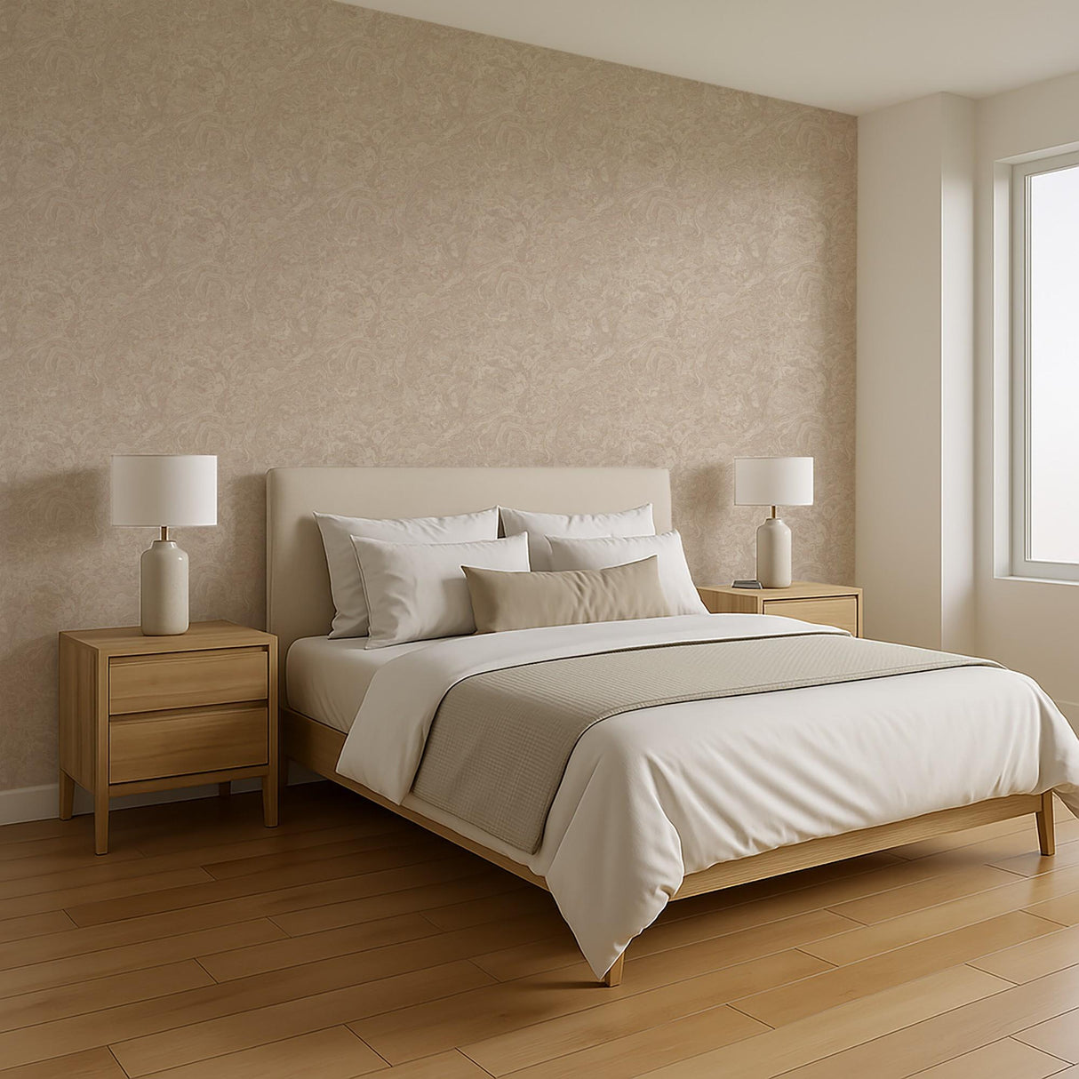 Veer Decor Marble Cloud Beige Wallpaper