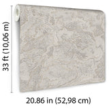 Veer Decor Marble Cloud Taupe Wallpaper