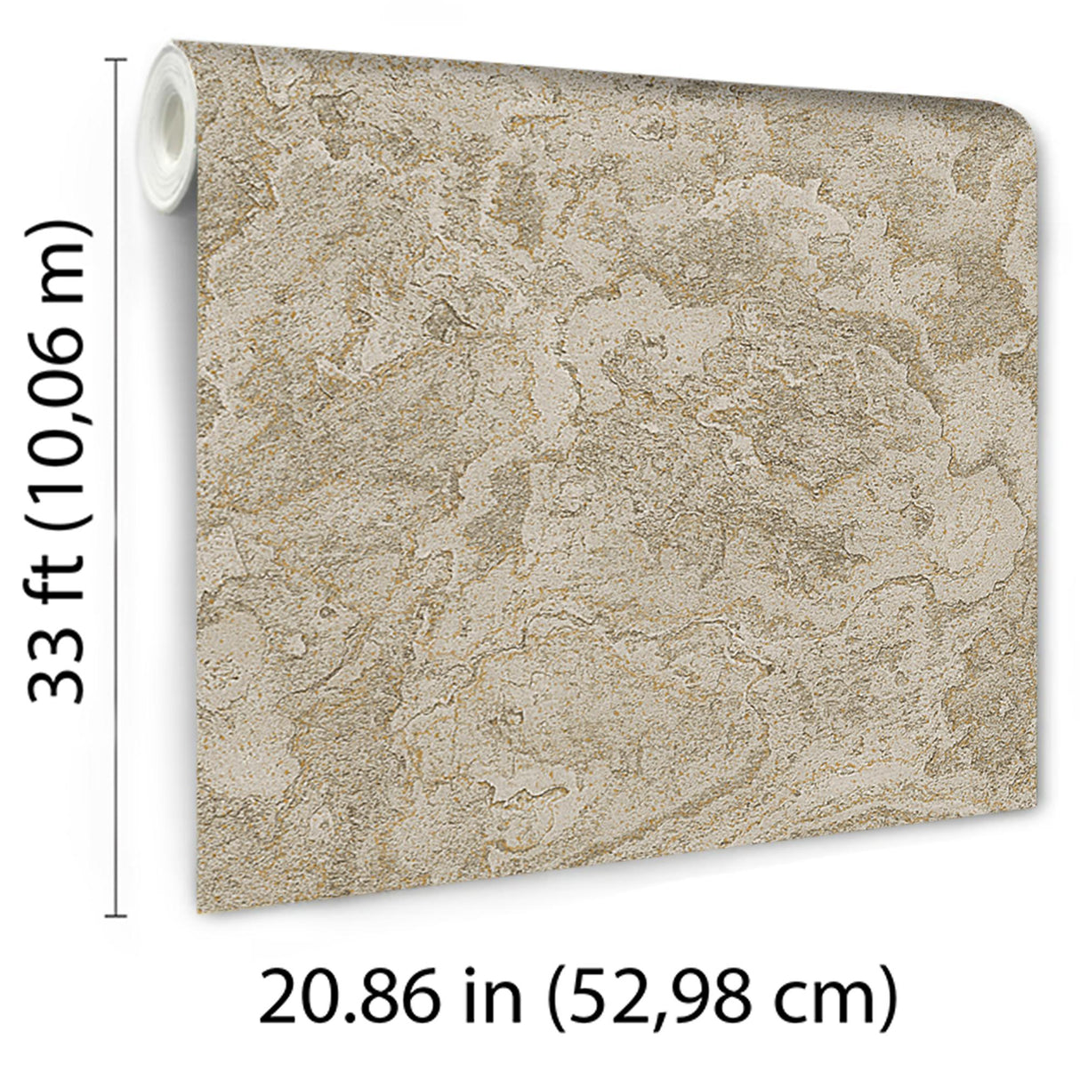 Veer Decor Marble Cloud Gold Wallpaper