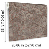 Veer Decor Marble Cloud Plum Wallpaper