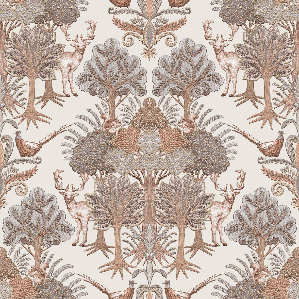 Veer Decor Woodland Tapestry Beige Wallpaper