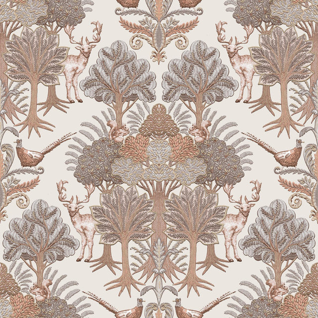Veer Decor Woodland Tapestry Beige Wallpaper