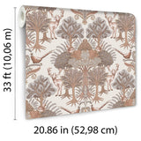 Veer Decor Woodland Tapestry Beige Wallpaper