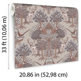 Veer Decor Woodland Tapestry Taupe Wallpaper