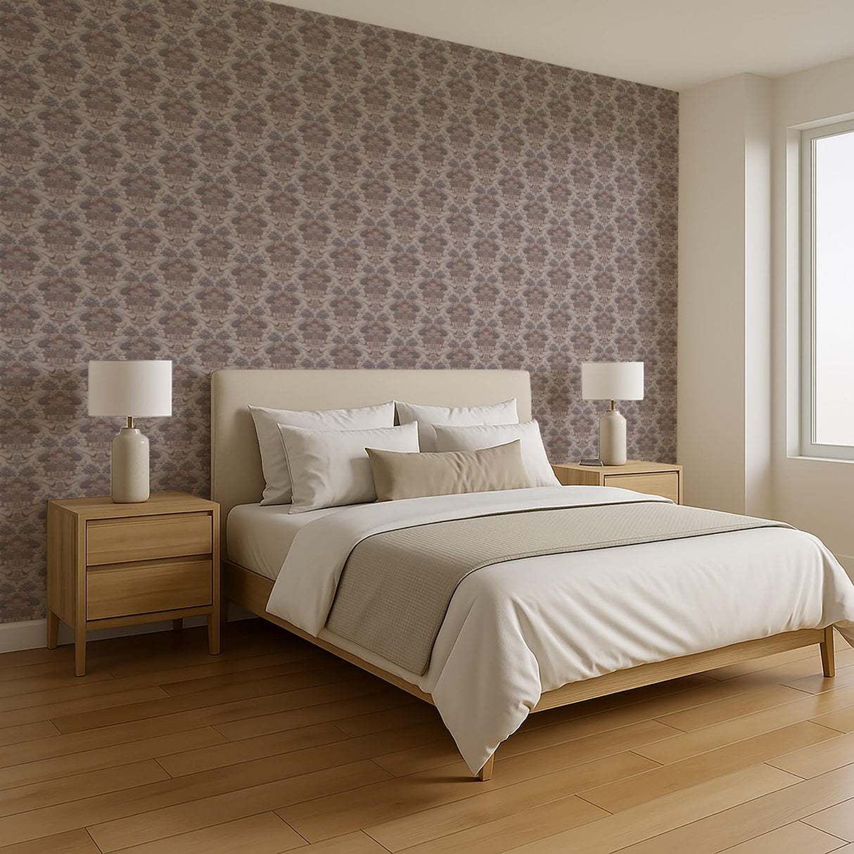 Veer Decor Woodland Tapestry Taupe Wallpaper
