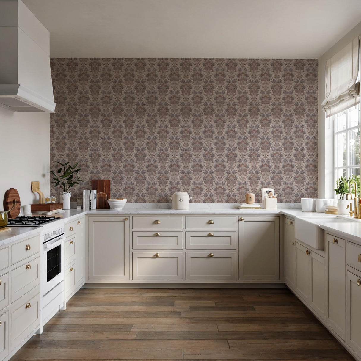 Veer Decor Woodland Tapestry Taupe Wallpaper