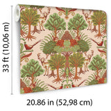 Veer Decor Woodland Tapestry Green Wallpaper