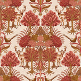 Veer Decor Woodland Tapestry Red Wallpaper