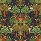 Veer Decor Woodland Tapestry Black Wallpaper