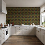 Veer Decor Woodland Tapestry Black Wallpaper