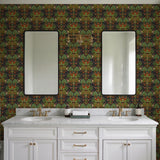 Veer Decor Woodland Tapestry Black Wallpaper