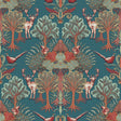 Veer Decor Woodland Tapestry Blue Wallpaper